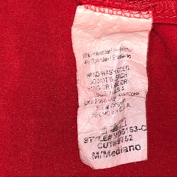 VIJO COUTURE Plunging Neck, Twist Front Party Dress - Picture 9 of 10